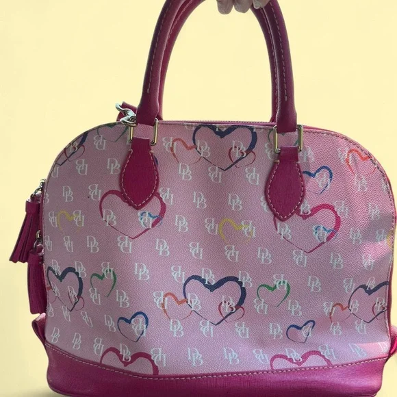 Dooney & Bourke Pink Satchel - Picture 5 of 10